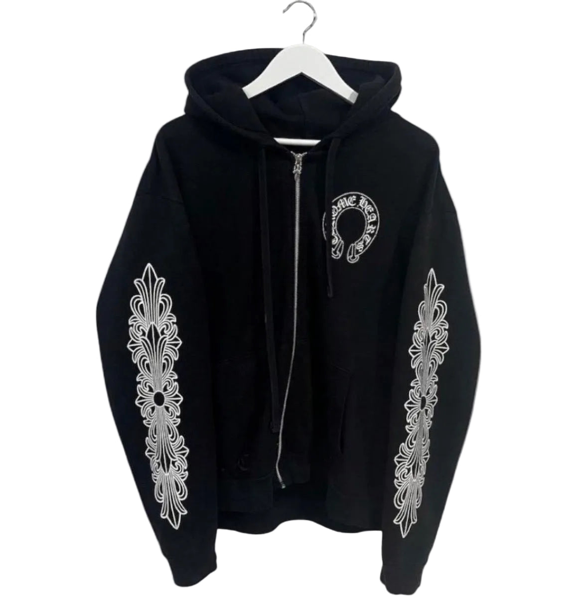 Chrome zip up hoodie